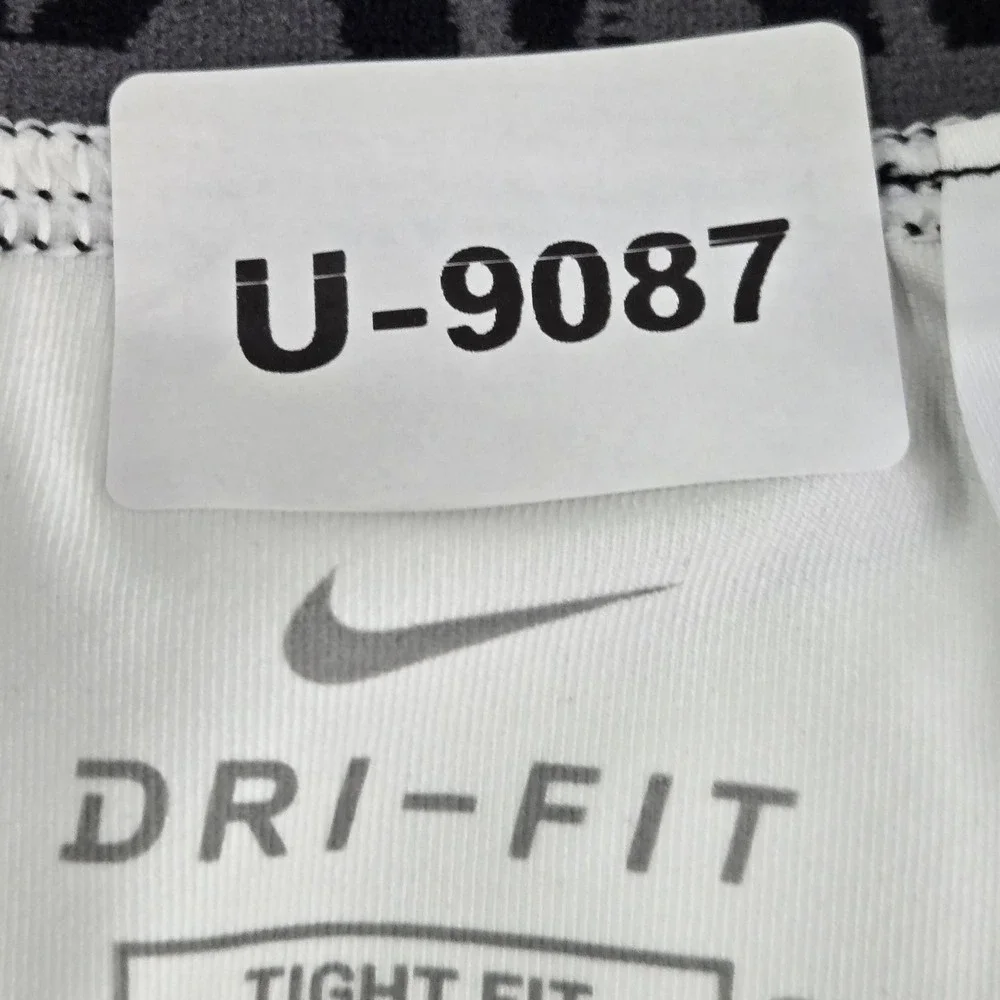 Nike Women Activewear Pants M White Dri-Fit Tight‎ Fit Logo 22